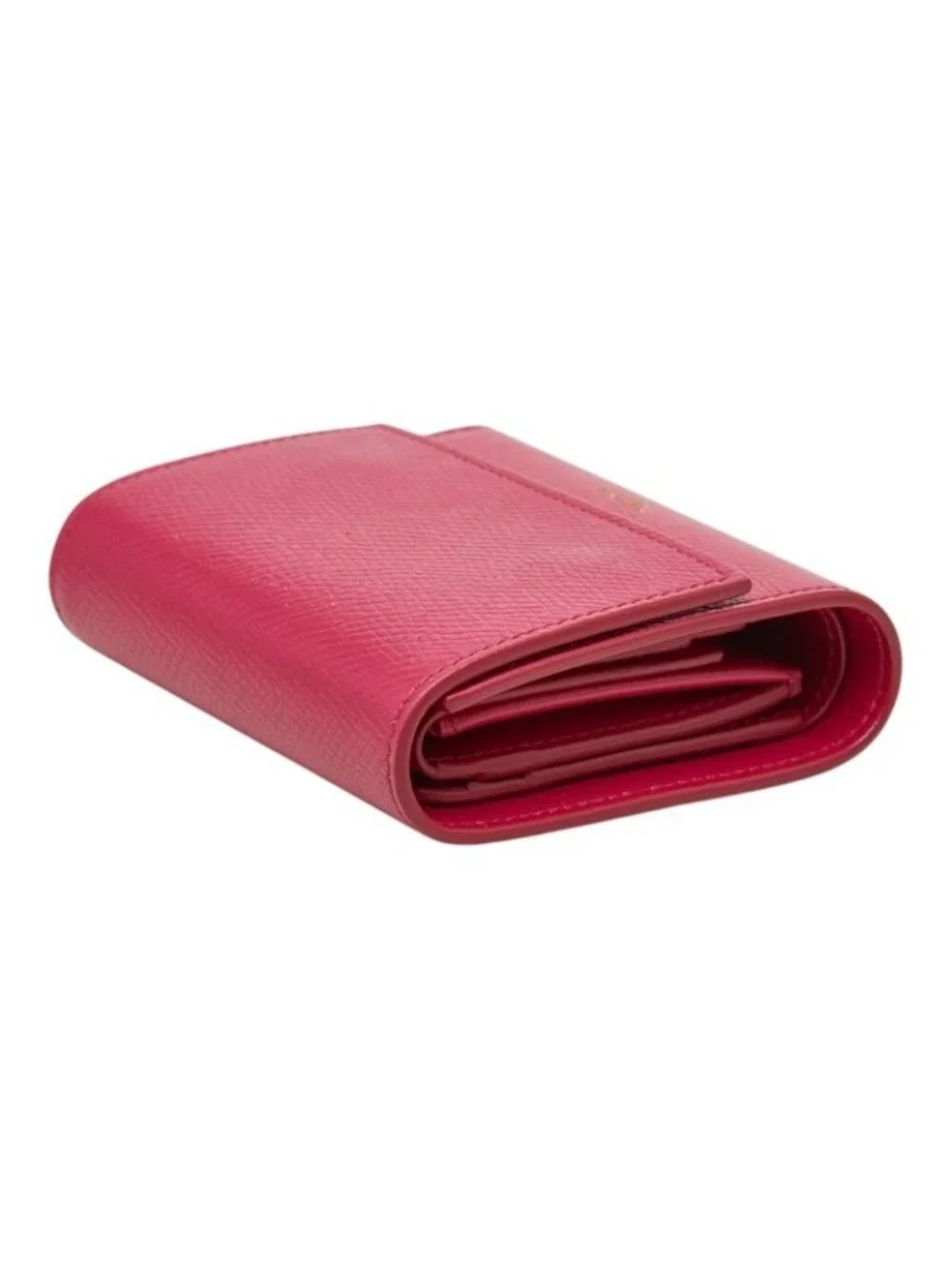 Celine Small Trifold Wallet Pink Leather